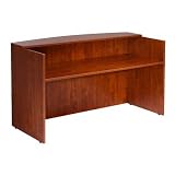 Boss 71 W by 30/36 D by 42 H Reception Desk, Mahogany
