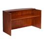 Boss 71 W by 30/36 D by 42 H Reception Desk, Mahogany