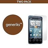 Generiks TM HTC EVO Shift *CLEAR* Screen Protectors (2 Pack!!!)