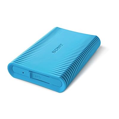 Sony HD-SP1 Shock-proof 1 TB External Hard Drive with Backup Manager (Blue)