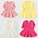 Baby Girl's Long Sleeve Pleated Infant Toddler Dresses Dress Tops Blouse