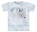 White Wolf Moon T-Shirt 100% Short Sleeve Shirt in Adult Sizes