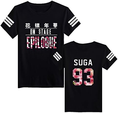 Kpop BTS Tee EPILOGUE young forever Bangtan Boys Members Black Shirts JUNG KOOK RAP MONSTER Support T-Shirts