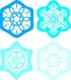 CARSON DELLOSA SHAPE STICKERS SNOWFLAKES