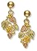 Landstroms Black Hills Gold Earrings with dangling title=
