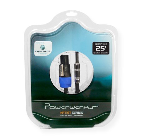 Powerwerks Artist Series 25 Feet Speaker Cable Assembled with Neutrik speakON Connector PW25SQ