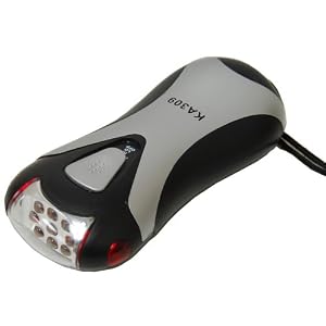 Kaito KA309 Wind-up 9-LED Flashlight with Compass by 