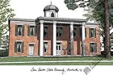 Sam Houston State University Lithograph 14x10 Unframed Lithograph
