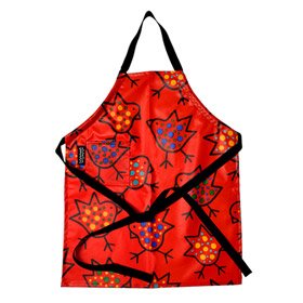 Mimi The Sardine Child's Apron with Dots Design, Pink/Yellow