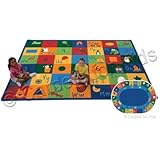 IMAGE OF Printed Learning Blocks Kids Rug Size: 4'5