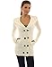 PattyBoutik Women's Hoodie Double Breasted Knit Sweater Coat