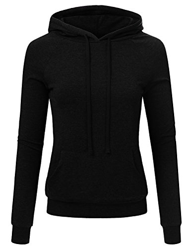 DRESSIS Women's Casual Long Sleeve Soft French Terry Pullover Hoodie Top