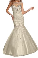 Tulle Mermaid Evening Dress/Prom Dress/Party Dress 