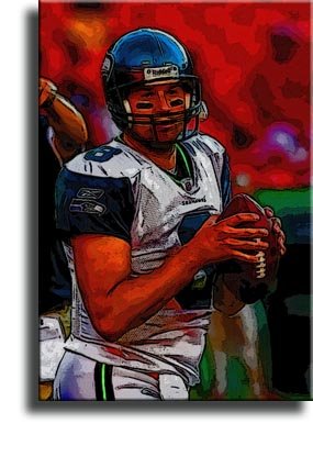 Completely Handpainted American Football Sport Painting, Custom Order FL4401, Oil on Canvas, with Option to Paint Jerry, Brett & Co. from Any Other Favorite Photograph or Picture, Unframed, Size 16