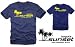 Sports : Bogota Sunset kokain T-SHIRT S M L XL XXL NAVY/GELB vorne+hinten