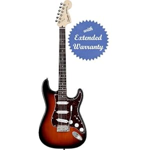 sale Squier by Fender Standard Stratocaster, Rosewood Fretboard with Gear Guardian Extended Warranty - Antique Burst Online Shop