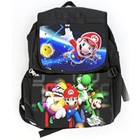 Super Mario Black Full Size Backpack
