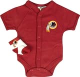 Washington Redskins Team Color Newborn/Infant Creeper and Bootie Set