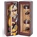 Kitchen & Housewares : Picnic Time Harmony 1-Bottle Insulated, Leatherette Deluxe Wine Case w/ Wine For 2 (Mahogany/Tan)