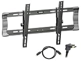 Pyle Hot Tilt Wall Mount & Cable Package for Home/Office/Schools/Public -- PSW323ST Tilt Wall Mount for 26 to 42 Displays + PHDMRT12 12Ft. Horizontal Swivel High Definition HDMI Cable With Heavy-Duty Fiber Shielding.