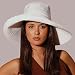 Physician Endorsed UPF 50+ Wide Brim Sun Protection Hat - Diva in White