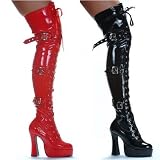 Women's 557-Krupa 5 Heel Thigh High Boot