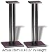 WOOD TECHNOLOGY WT-41.5 Black Satin Finish Speaker Stands