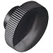 DimcoGray Phenolic Knurled Knobs 1 7/8" OD, 3/8-16 Thread, Tapped Hole, Black (Pack of 25)