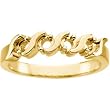 14K Yellow Gold Mother's Ring - 4 Gemstone -- YOU CHOOSE THE COLORS!