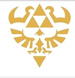 Legend of Zelda Sticker Decal Peel and Stick. Metallic Gold