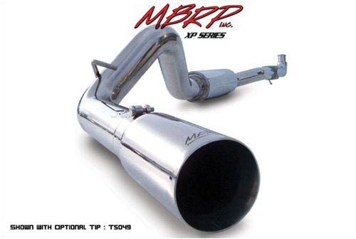 MBRP Diesel Exhaust System - 409 Stainless Steel, Muffler Delete Pipes. Cummins 600, Muffler Delete Assembly, T409 Stainless 2004 - 2006