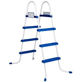 Pool Ladder for Family Size Frame Pools + Easy Set Pools with 30" or 36" Wall Height (58910)