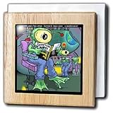 Review 3dRose LLC  / Earth Invasion For Dummies - 6 Inch Tile Napkin Holder
