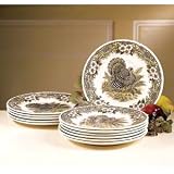 Churchill China Thanksgiving Turkey Dinner/Buffet Plates, Set of 4