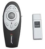 Dekcell 2.4GHz Multimedia Wireless Presenter with Trackball Mouse, Laser Pointer