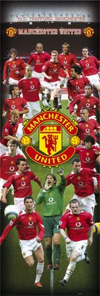 Manchester United Door Poster Print, 21x62