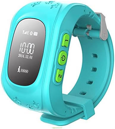 Smart Phone Watch Children Kid Wristwatch Q50 GSM GPRS GPS Locator Tracker Anti-Lost Smartwatch Child Guard for iOS Android (Blue)