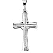 Platinum Cross Pendant - 20.00x12.00mm
