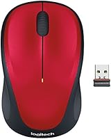 Logitech M235 Wireless Mouse (Red)