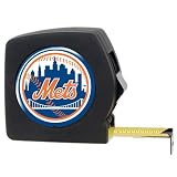 MLB New York Mets 25' Black Tape Measure