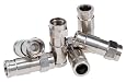 Paladin 9647 RG6-Quad Cable TV "F" SealTite Compression Connectors, 50-Pack