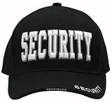 Deluxe Black SECURITY Low Profile Insignia Baseball Cap - Hat