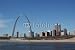 Wallmonkeys Peel and Stick Wall Decals - Saint Louis Arch with Skyline - Removable Graphic