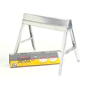 Inch Tall Folding Steel Sawhorse, Single - Workbenches - Amazon.com