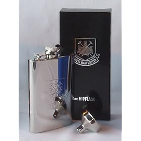 West Ham United FC Hip Flask - Chrome