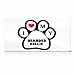 Bearded Collie Dog Dogs White Novelty Animal Metal License Plate Wall Sign Tag