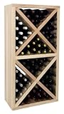 Wine Cellar Innovations Vintner Series Solid Diamond Cube Wine Rack with Face Trim VIN-PR-UN-SDC