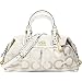 AUTHENTIC COACH MADISON OP ART LARGE SABRINA CARRYALL 12943 (Parchment)