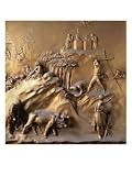 The Story of Cain and Abel: the Sacrifice, the Murder of Abel and God Banishing Cain Giclee Poster Print by Lorenzo Ghiberti, 18x24