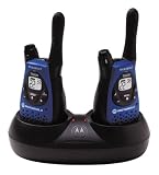 Motorola T5500R GMRS / FRS Rechargeable 8-Mile Two-Way Radio (2 Pack, Blue)